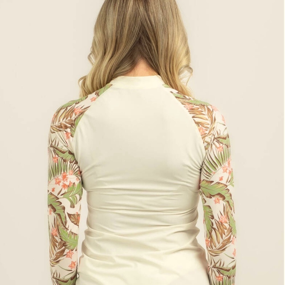 Rip Curl La Quinta Floral Long Sleeve UPF Rash Guard Size XS - Picture 5 of 8